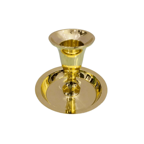 BRASS CHAMBERSTICK CANDLE HOLDER